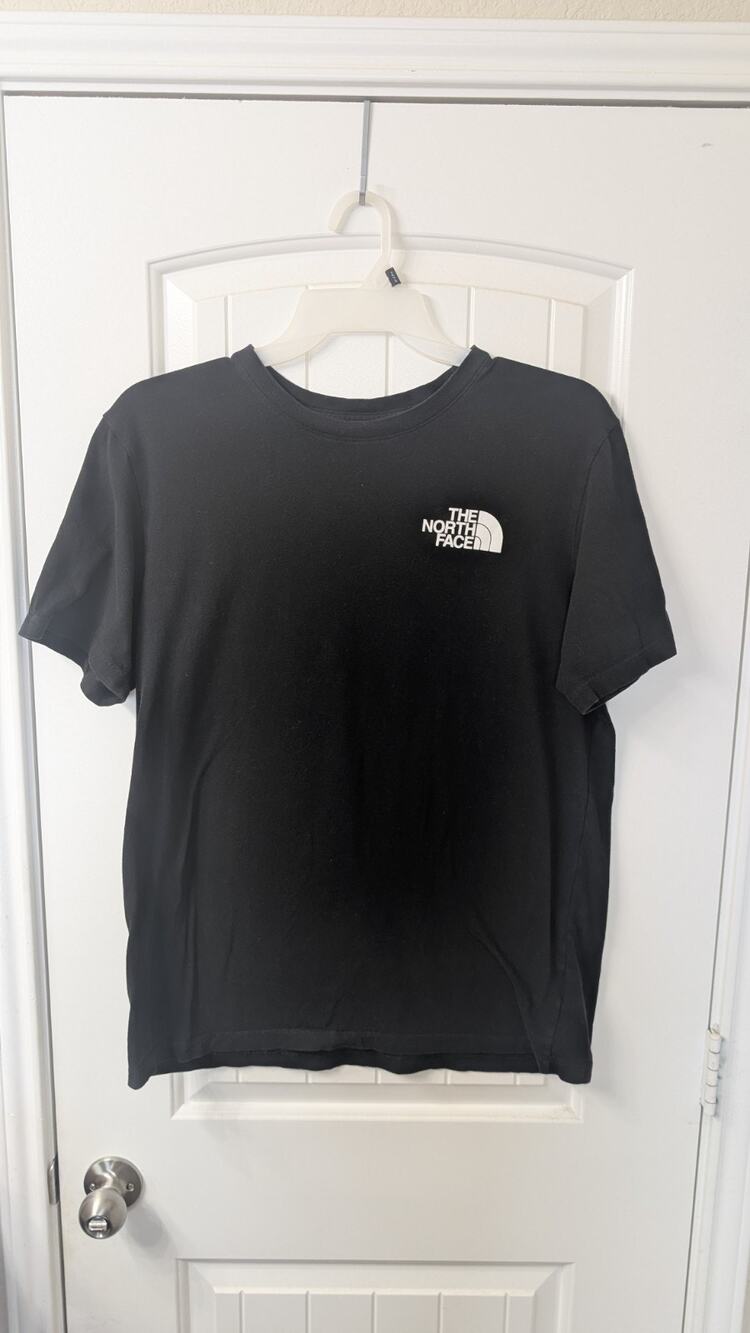 The North Face Black Cotton Double-Sided Logo Graphic Print T-Shirt Men L